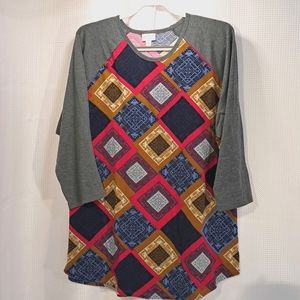 LuLaRoe Long Top Sz 3X